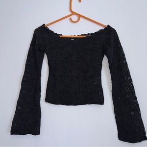 NWOT Whimsigoth Lace Off-Shoulder Top 🌎
